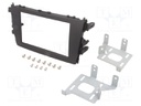 Radio mounting frame; Suzuki; 2 DIN; black