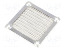 Guard; with EMI shielding; 60x60mm; Mat: metal; Mounting: screw