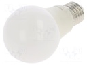 LED lamp; neutral white; E27; 230VAC; 470lm; 4.7W; 180°; 4000K
