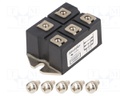 Three-phase bridge rectifier; Urmax: 1.2kV; If: 60A; Ifsm: 550A