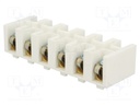 Terminal block; screw terminal; ways: 6; 16mm2; terminals: 12; 500V