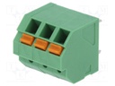 PCB terminal block; angled; 3.81mm; ways: 3; on PCBs; 0.2÷1.5mm2