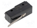 Microswitch SNAP ACTION; precise operation,with lever; SPDT