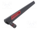 Antenna; black-red; SMA; 2.4÷2.5GHz,5.1÷5.8GHz; 0.195m; 5dBi