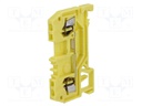 Splice terminal: rail; 0.08÷1.5mm2; ways: 1; terminals: 2; yellow