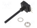 Potentiometer: shaft; 100kΩ; 200mW; THT; 4mm; plastic; mono; carbon