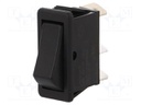 ROCKER; SPDT; Pos: 2; ON-ON; 16A/250VAC; black; none; Body: black