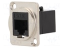Coupler; FT; Cat: 5e; Layout: 8p8c; RJ45 socket,both sides; 19x24mm