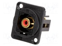 Coupler; RCA socket,both sides; Case: XLR standard; 19x24mm