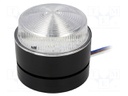 Signaller: lighting; continuous light,blinking light; red; IP67