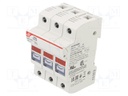 Fuse holder; cylindrical fuses; 10x38mm; Mounting: DIN; 32A; IP20