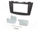 Radio mounting frame; Suzuki; 2 DIN; black