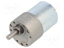 Motor: DC; with gearbox; 6÷12VDC; 5.5A; Shaft: D spring; 530rpm