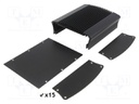 Heatsink: with case; black; aluminium; anodized; Y: 50mm; X: 135mm