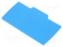 End plate; Application: A series; blue