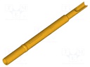 Test probe socket; Contact plating: gold-plated; soldered