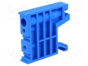 Holder; Application: ZUG; blue; Width: 10mm; polyamide; TS35
