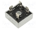 Bridge rectifier: single-phase; Urmax: 800V; If: 15A; Ifsm: 300A