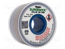 Tape: desoldering; halide-free,rosin,No Clean,ROL0; W: 2mm; L: 15m
