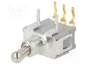 Switch: toggle; Pos: 2; SPDT; ON-ON; 0.05A/48VAC; 0.05A/48VDC