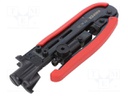 Tool: for crimping colaxial / RF connectors; 175mm