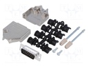 D-Sub; PIN: 15; plug; male; turned contacts; straight; soldering