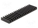 Heatsink: extruded; L: 37.5mm; W: 140mm; H: 10mm; aluminium; anodized