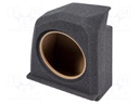 Car loudspeaker enclosure; MDF; black melange; textil; 14l; 250mm