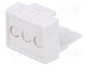Terminals cover; 1M Modulbox One; grey; 5.08mm; Holes no: 3