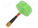 Antenna; green; 12g; SMA; 5.8GHz; 35x62mm; 50Ω; Antenna: WiFi; 3dBi