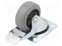 Transport wheel; Ø: 80mm; W: 32mm; H: 105mm; antistatic; 80kg