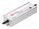 Power supply: switched-mode; LED; 65.1W; 6÷62VDC; 630÷1050mA; IP65