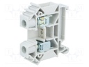 Splice terminal: rail; 0.5÷16mm2; ways: 1; terminals: 2; grey; TS35
