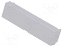 Terminal cover; w/o holes; grey