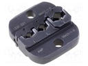 Crimping jaws; insulated connectors,insulated terminals