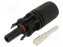 Connector: solar; male + female; straight; 6÷10mm2; with contacts