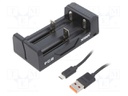 Charger: for rechargeable batteries; Li-Ion,Ni-Cd,Ni-MH; 2A