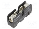 Fuse holder; cylindrical fuses; DIN; 30A; 300V; Poles: 1; black