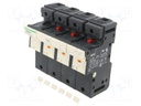 Fuse base; DIN; Poles: 3+N