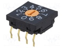 Encoding switch; DEC/BCD; Pos: 10; soldered; DC load @R: 0.1A/5VDC