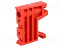 Holder; Application: ZUG; red; Width: 10mm; polyamide; TS35; UL94V-0