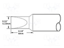 Tip; chisel; 5mm; 357°C; for soldering station