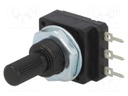 Potentiometer: shaft; single turn; 47kΩ; 60mW; PCB; 6mm; plastic