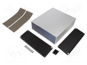 Enclosure: shielding; X: 191mm; Y: 220mm; Z: 68mm; aluminium; natural