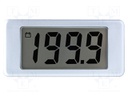 Voltmeter; digital,mounting; 0÷2V; on panel; Display: LCD 0,5"