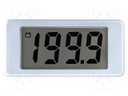 Voltmeter; digital,mounting; 0÷200V; on panel; Display: LCD 0,5"