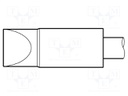 Tip; chisel; 10x2.5mm; longlife
