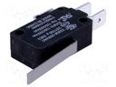 Microswitch SNAP ACTION; with lever; SPDT; 22A/250VAC; ON-(ON)
