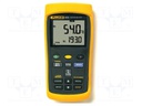 Temperature meter; double LCD,with a backlit; -200÷1372°C