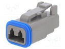 Connector: wire-wire; PX0; plug; female; PIN: 2; IP68; Locking: latch